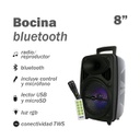 Bocina bluetooth 8 pulg LB RFR-027