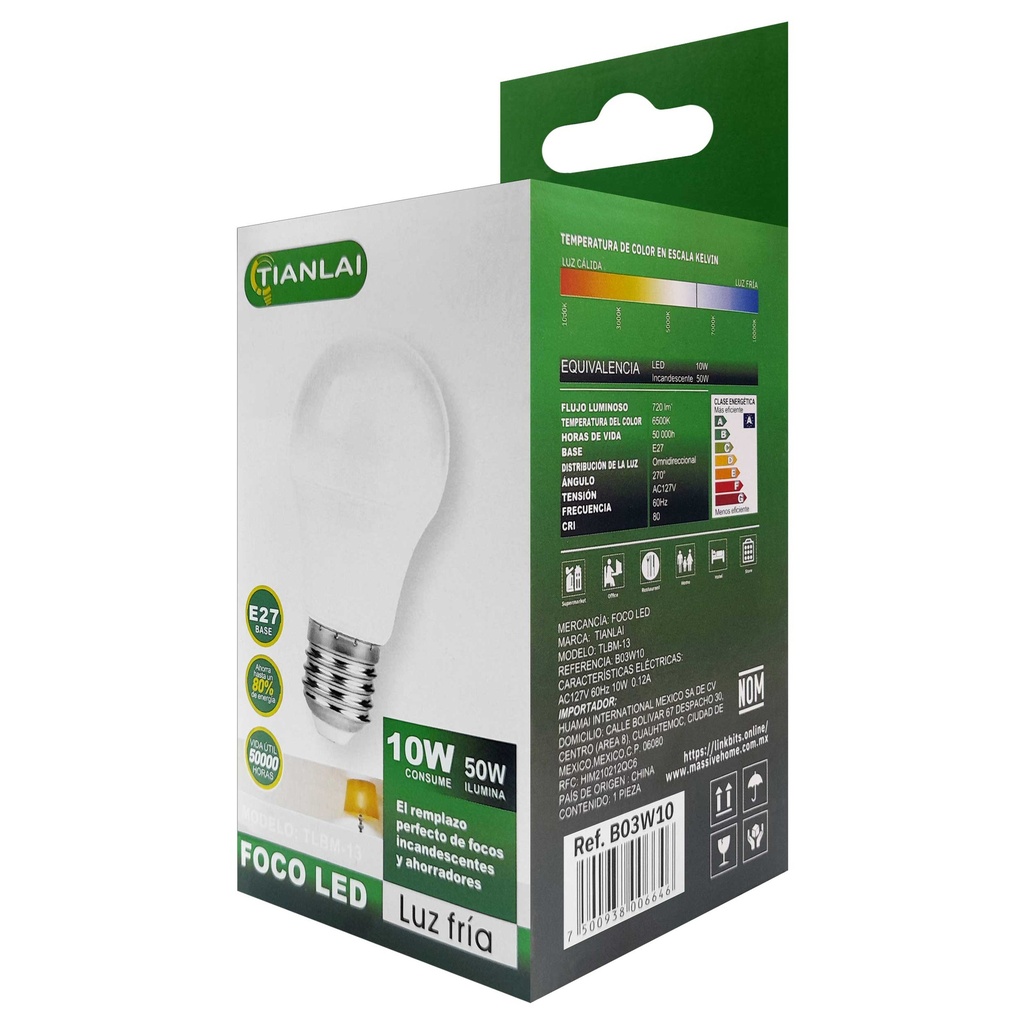 Foco led 10w Tianlai B03W10