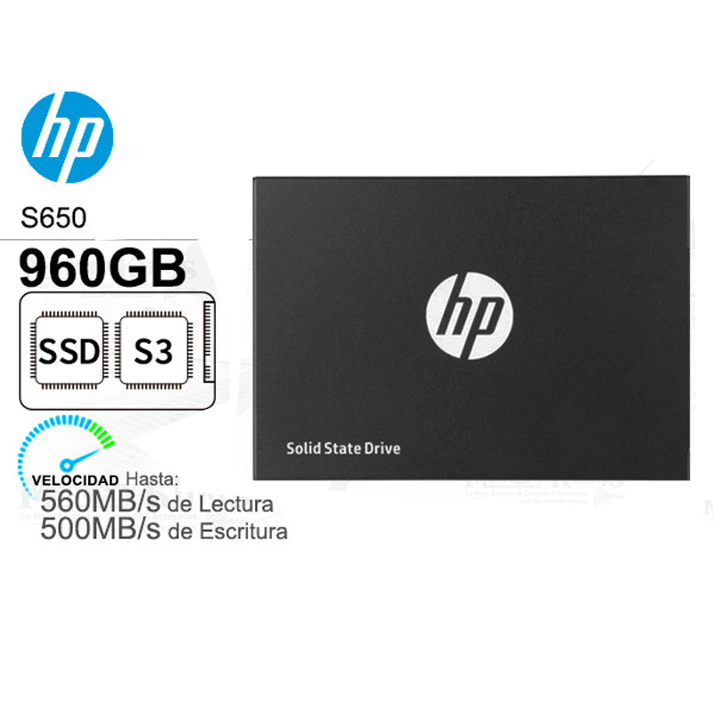 Disco Estado Solido ssd 960GB HP S650