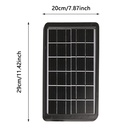 Panel solar 6v 8w salidas V3, V8, tipoC y 2xplug